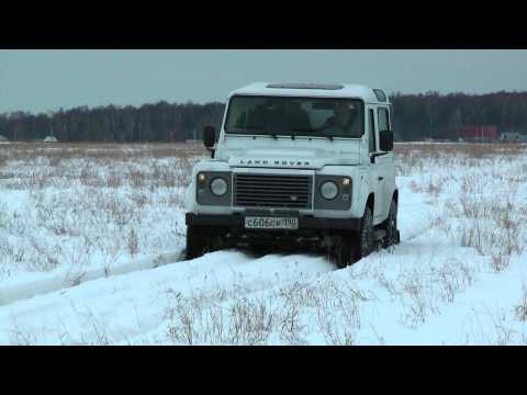 Видео: Defender 90 in snow / Дефендер 90 на бездорожье