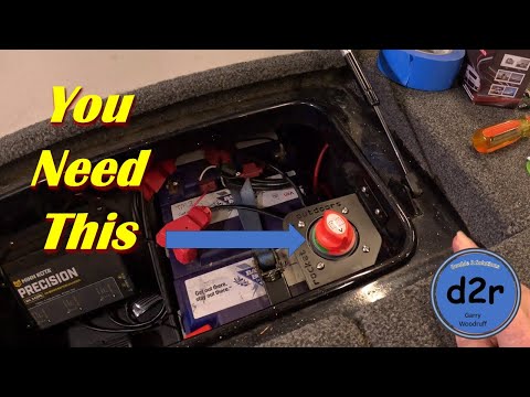 Видео: Установка выключателя аккумуляторной батареи троллингового мотора