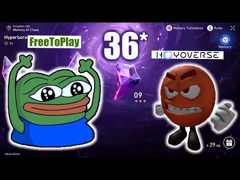 Видео: Бедный FTP прошёл зеркало 3.3 / Honkai: Star Rail / MoC 12 freetoplay 3.3