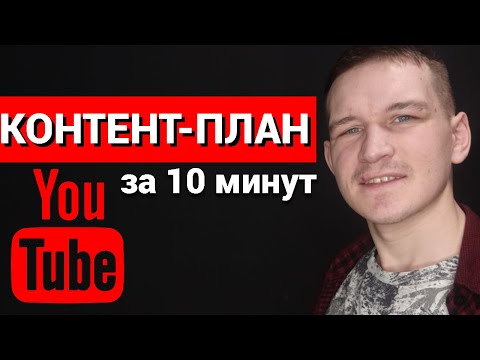 Видео: первый КОНТЕНТ-ПЛАН для ютуб канала | Как составить контент план для youtube