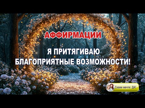 Видео: Аффирмации  - Я притягиваю благоприятные возможности!