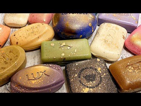 Видео: ASMR soap cutting Painted soap Резка крашенного мыла АСМР💜