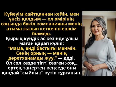 Видео: күйеуімнің өлімінен кейін бәрі үнсіз еді, бірақ баламның сөзі мені оятты | Әсерлі әңгіме