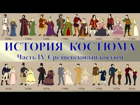 Видео: История костюма часть 4 - Средневековая одежда