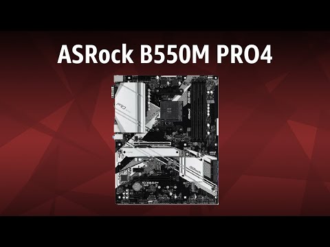 Видео: Материнская плата ASRock B550M PRO4