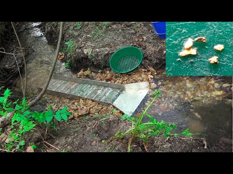 Видео: По тихому мою золото минишлюзом!!! Из потайной ямки!!!