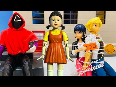 Видео: ИГРА В КАЛЬМАРА В РЕАЛЬНОЙ ЖИЗНИ с героями  Леди Баг и Супер кот. Маринетт и Адриан в плену