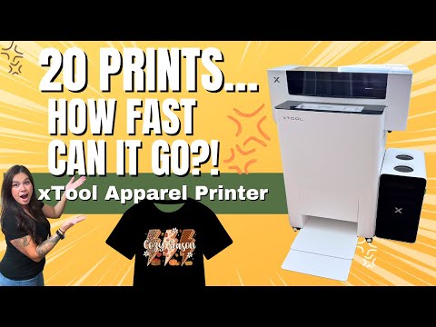 Видео: Насколько быстро может печатать xTool Apparel Printer? Тест скорости DTF