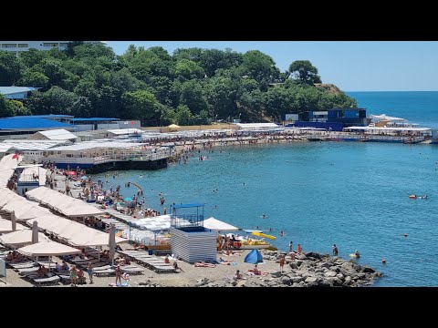 Видео: #АНАПА ЖАРА, НО МОРЕ ХОЛОДНОЕ. НАБЕРЕЖНАЯ И ПЛЯЖ ВЫСОКИЙ БЕРЕГ.