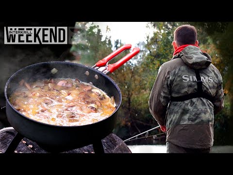 Видео: Ловля ЩУКИ в Одиночку / Осенний Поход и Готовка на Костре