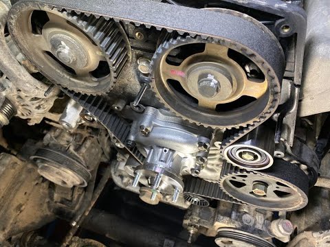 Видео: ГРМ Hyundai Terracan ( טיימינג ) ( Timing belt ) KIA 2.9