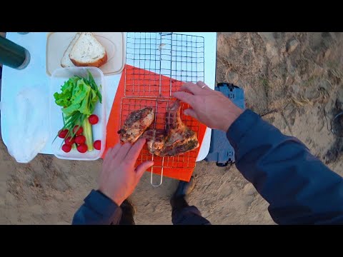 Видео: Рыбалка на Донки! Ловлю Леща! Цыплёнок Табака на Углях!