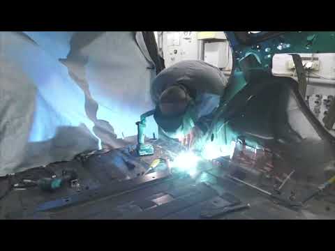 Видео: Hyundai Santa Fe, не простой ремонт. Часть 2. Body repair after an accident.