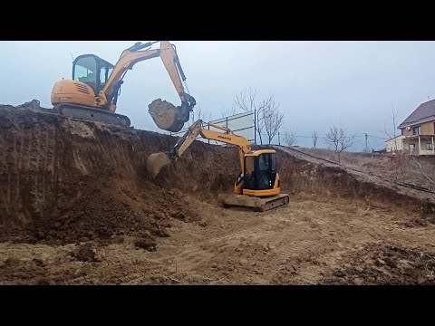 Видео: Когда работа в кайф! Мини экскаватор. Планировка берега.