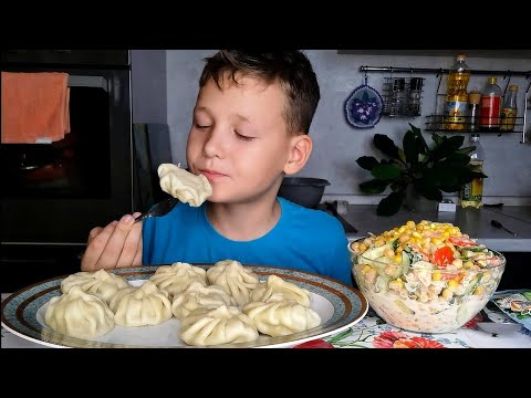 Видео: Мукбанг Супер салат, Хинкали - Любимая еда Ивана/Любовь к баскетболу 🏀всё сильнее/Мама опять болеет