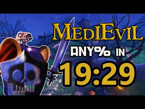 Видео: MediEvil - Speedrun | Любой % за 19:29 (мировой рекорд)