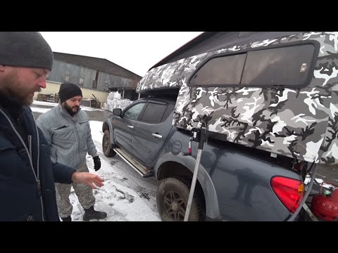 Видео: Самодельный  жилой модуль из Пеноплекса в пикап.