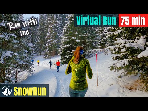Видео: Arosa SnowRun, Швейцария Страна чудес | Беговая дорожка | Виртуальный забег #66