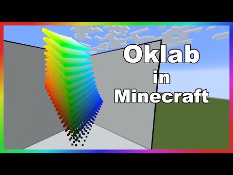 Видео: Перцептивное цветовое пространство в Minecraft (Oklab)