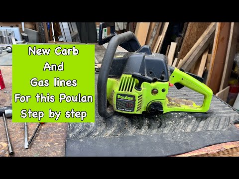 Видео: Замена бензопроводов на бензопиле Poulan 2150