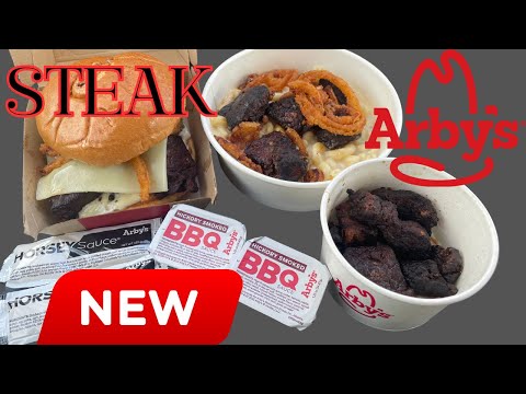 Видео: Обзор НОВЫХ сэндвичей со стейком и наггетсами от Arby's: стейк-боул с наггетсами и стейк-наггетсами