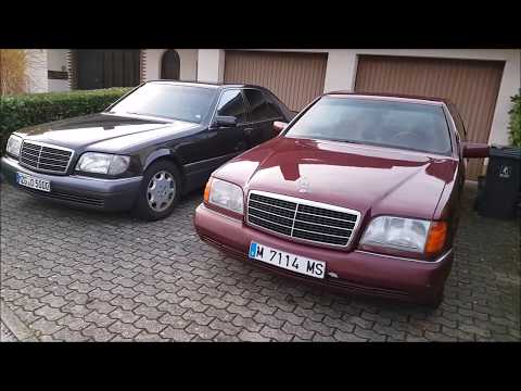 Видео: Mercedes W140 дорестайл  брутальнее!