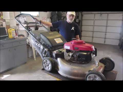 Видео: Новая газонокосилка Honda с проблемами регулятора оборотов.