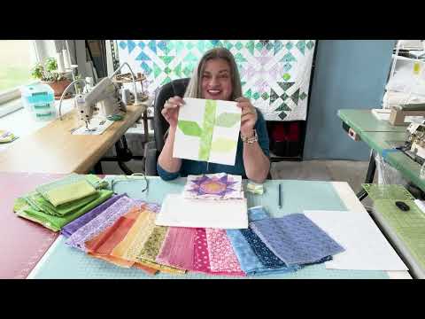 Видео: Лоскутное шитье по-американски — весенний цветочный сад