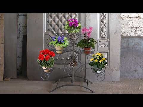 Видео: Подставка на пять цветов