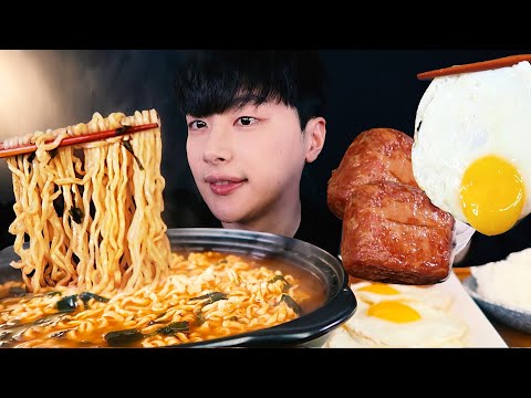Видео: SUB) Рамен, Большой Спам, Яичница, Рис ... Корейская кухня