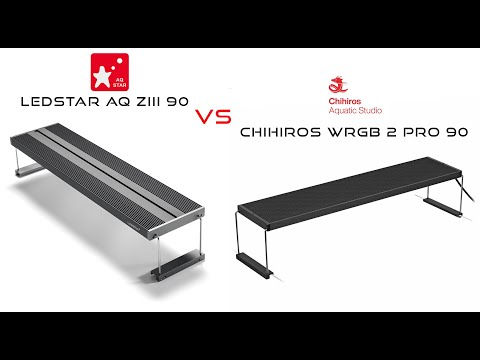 Видео: Chihiros WRGB PRO 2 90  против LEDSTAR AQ ZIII 90 Какой светильник будет лучше ?