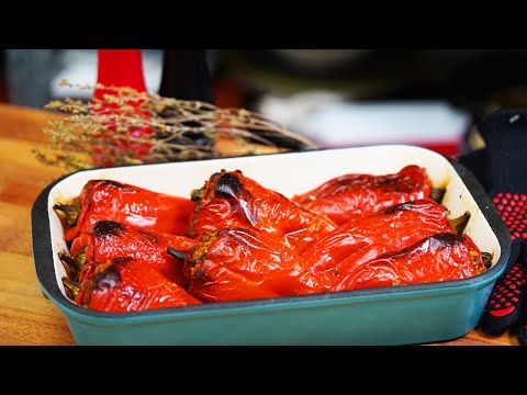 Видео: 👉Постное блюдо [Веганское]🔥 Фаршированный перец 🌶️ Капия 🌶️ Копченый 🌶️ в духовке