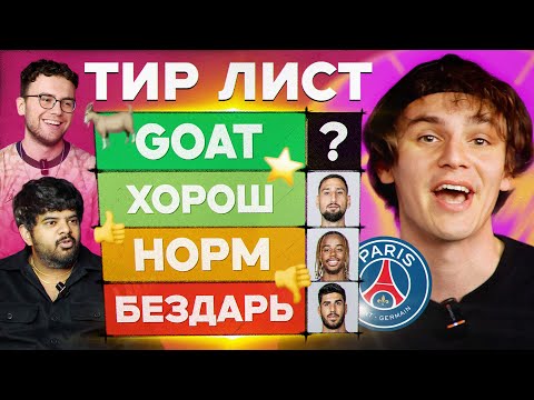 Видео: Тир лист #6 | ПСЖ