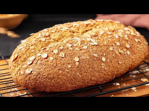 Видео: Полезный овсяный хлеб для здоровья кишечника и сердца! Без муки и сахара.