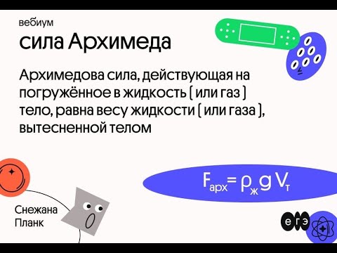 Видео: Закон и сила Архимеда.
