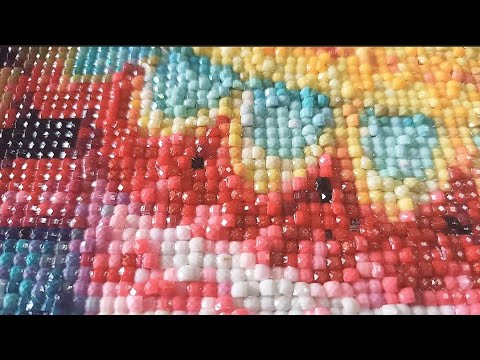 Видео: Алмазная мозаика. Шок контент. Испортить алмазку ? Легко.