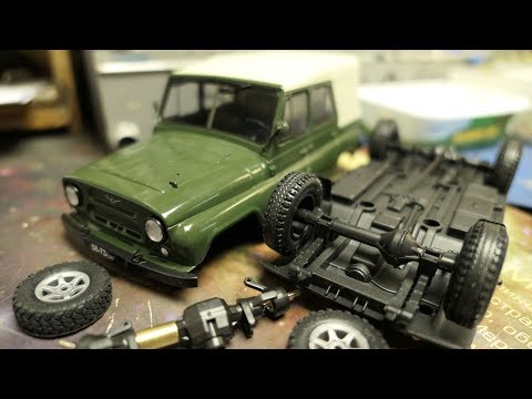 Видео: Строю модель УАЗ 469 на Р/У в масштабе 1:24