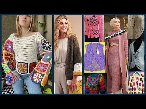 Видео: Stylish crochet sweaters#şık tığ işi ceketler#100-designs#красивые жакеты крючком@naylaiqbal137