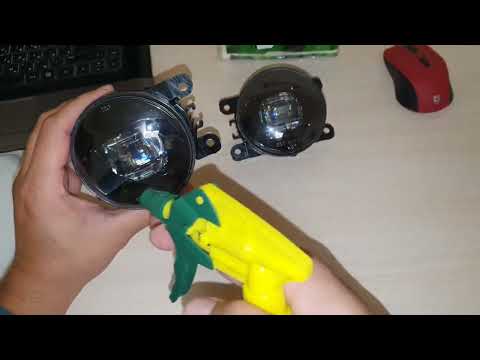 Видео: Бронирование противотуманных фар полиуретановой антигравийной плёнкой.