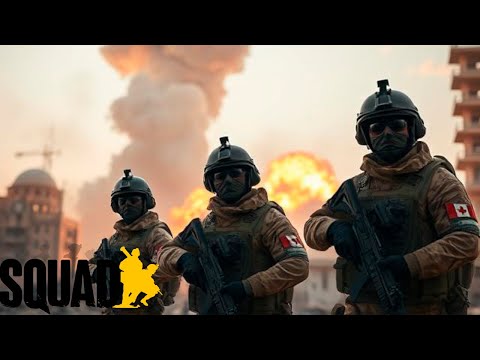 Видео: Дикий настрел в игре SQUAD | Атмосферные бои в городской застройки в пустыне.