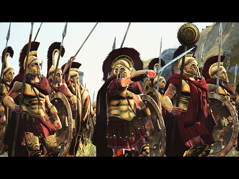 Видео: Битва за Грецию! 10 000 Спартанцев VS 10 000 Греков- Cinematic Battle - Total War Rome II