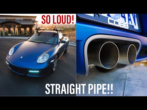 Видео: ПРЯМОЙ ПАТРУБОК на моем Porsche Cayman S!