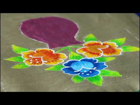 Видео: Роспіс торбы ў тэхніцы "Маляванка"