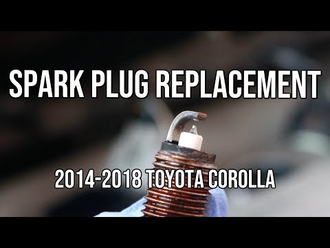 Видео: Замена свечей зажигания, Toyota Corolla 1.8L 2014-2018, 2014, 2015, 2016, 2017, 2018
