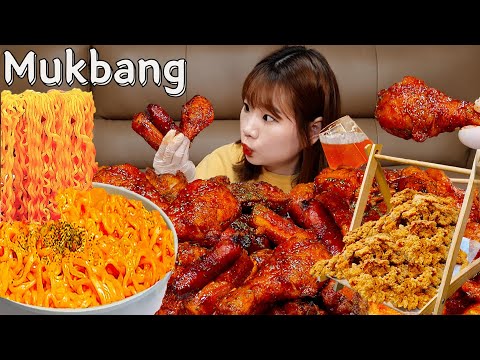 Видео: Sub)Real Mukbang-Острая курица 🍗 Огненная лапша 🍜 Колбаса, рисовый пирог 🍢 Пиво 🍺 АSMR КОРЕЙСКАЯ ЕДА
