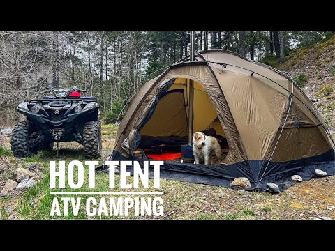 Видео: Попали под ливень! - Кемпинг с палатками на квадроциклах Back Woods.