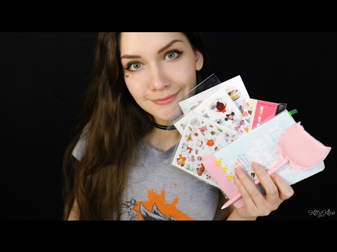 Видео: АСМР шепот, коллекция наклеек c AliExpress, канцелярия | ASMR russian whisper