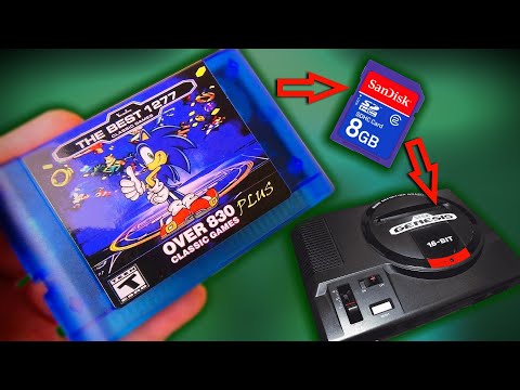 Видео: Обзор и тест Flash картриджа для Sega mega drive  с Алиэкспресс