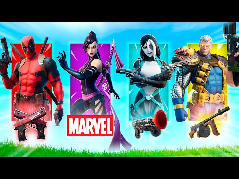 Видео: РАНДОМНЫЙ ГЕРОЙ МАРВЕЛ челлендж в фортнайт (Победа)