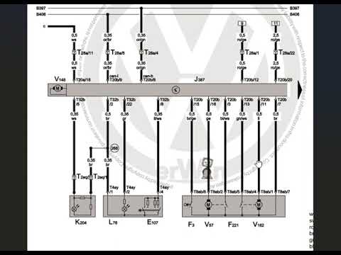 Видео: Golf V электросхема функций комфорта